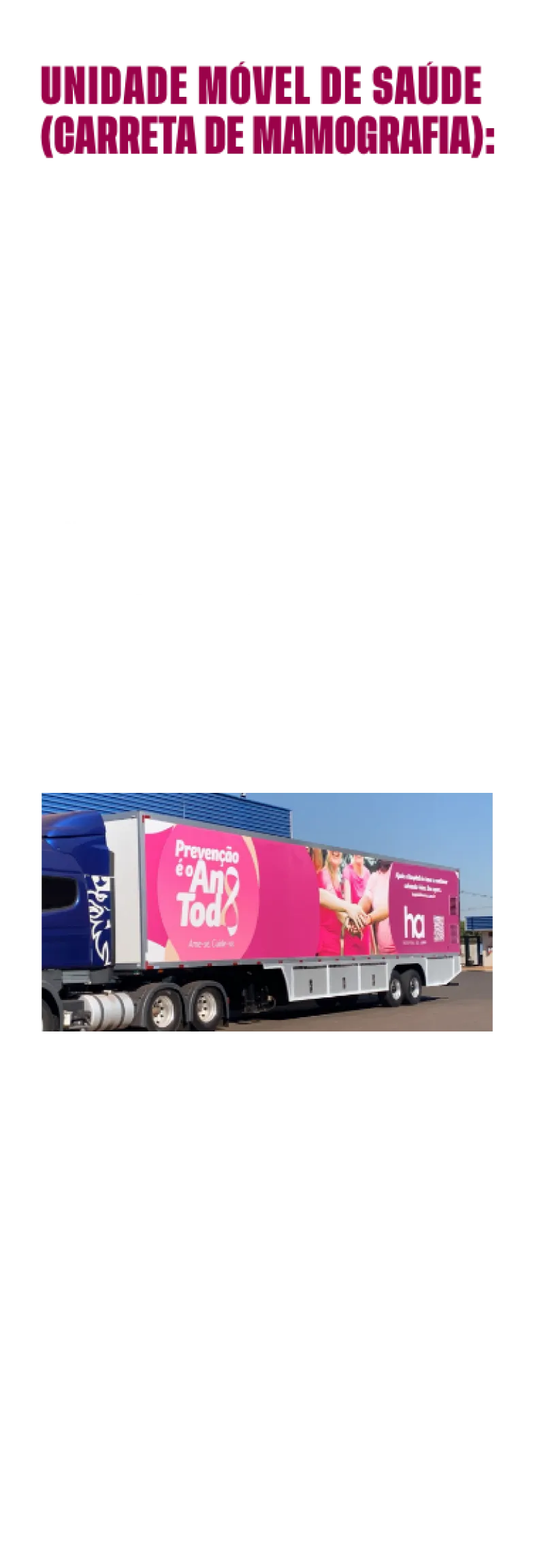 Carreta de Mamografia